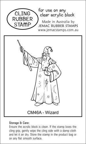 CM46A Wizard - Cling Stamp