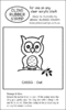 CA55G Owl - Cling Stamp