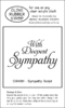 CW46H Sympathy Script - Cling Stamp