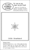 CX33i Snowflake 6 - Cling Stamp