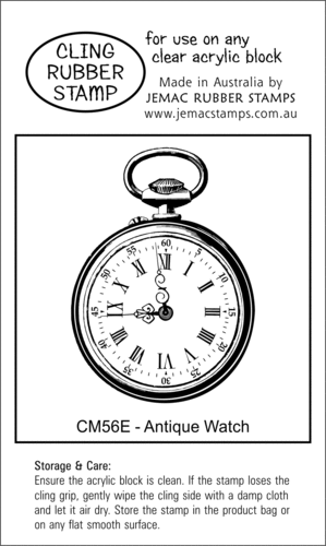 CM56E Antique Watch - Cling Stamp