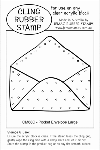 CM88C Pocket Envelope Large - Cling Stamp