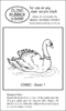 CS56C Swan 1 - Cling Stamp