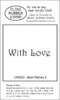 CW26G With Love 3 - Cling Stamp