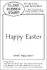 CW28G Happy Easter 2 - Cling Stamp