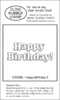 CW36B Happy Birthday 5 - Cling Stamp