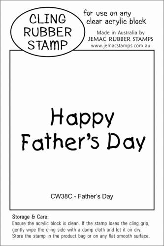 CW38C Father's Day - Cling Stamp