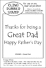 CW58D Great Dad - Cling Stamp