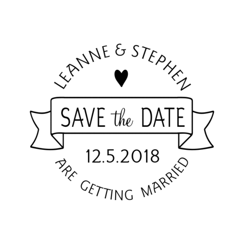 Custom Wedding Stamp WL405