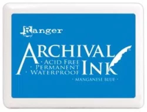 Archival Inkpad Manganese Blue - Jumbo Size