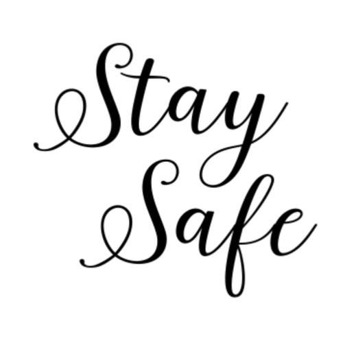 W33D Stay Safe - Wood Mounted Stamp