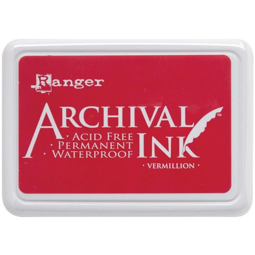 Archival Inkpad Vermillion Red - Standard Size