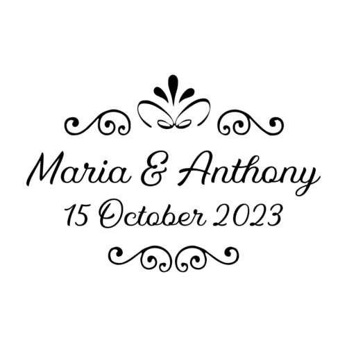 Custom Wedding Stamp WL409